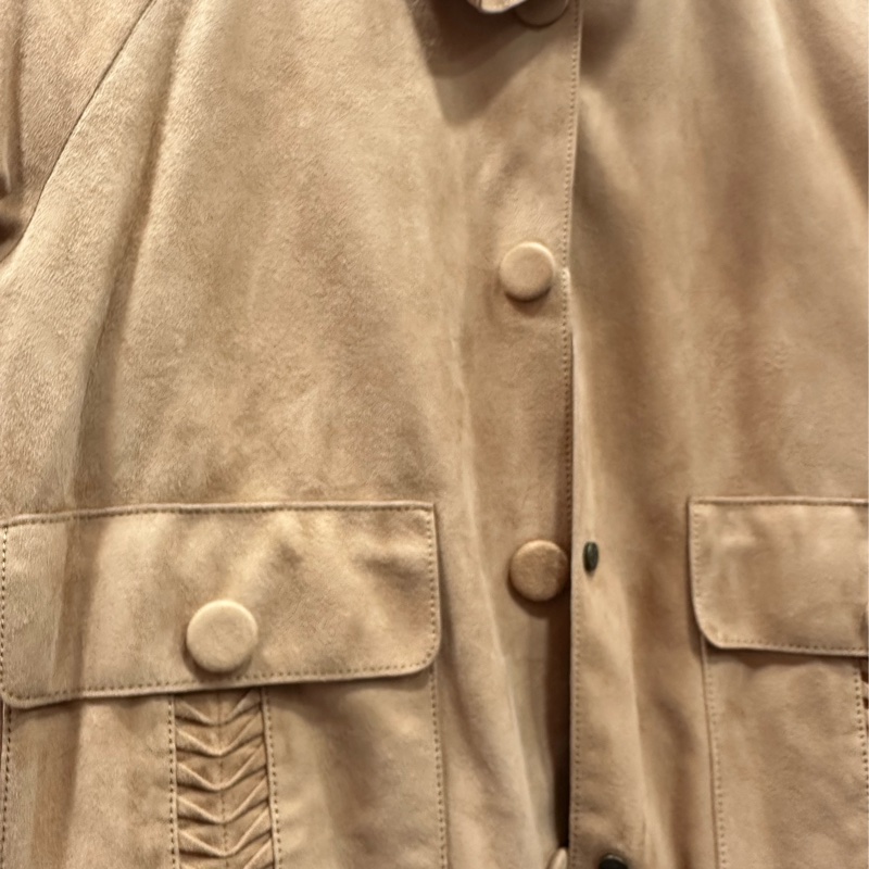 Hermes 愛馬仕 羊皮反絨夾克外套 36碼-3