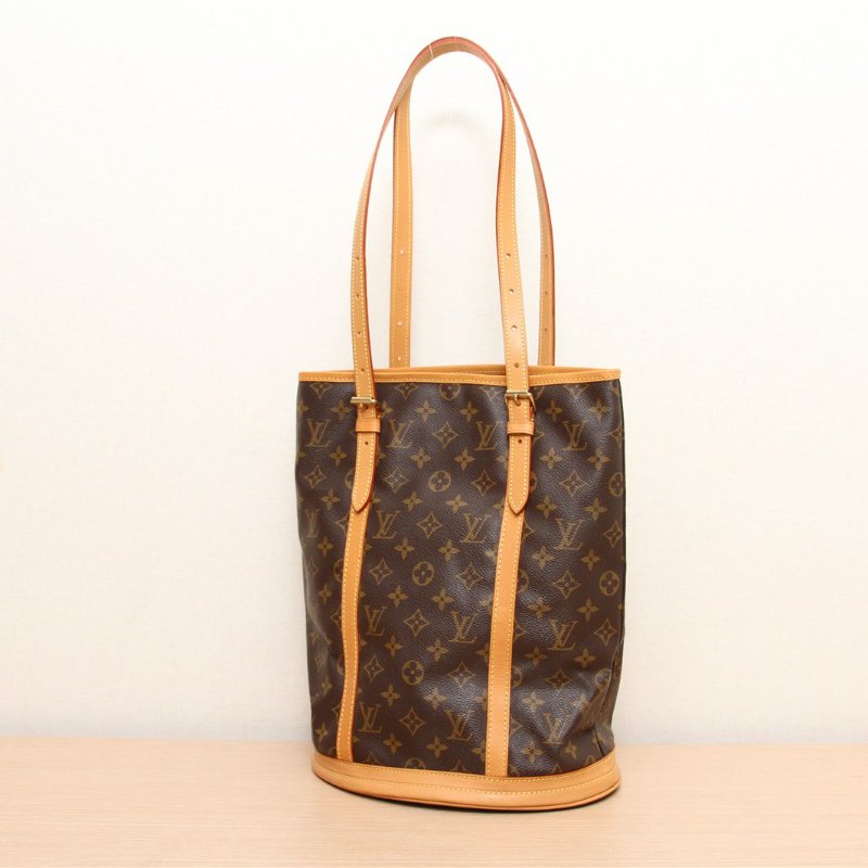 LOUIS VUITTON 中古大水桶老花內裏和整包配皮後換肩背包-3