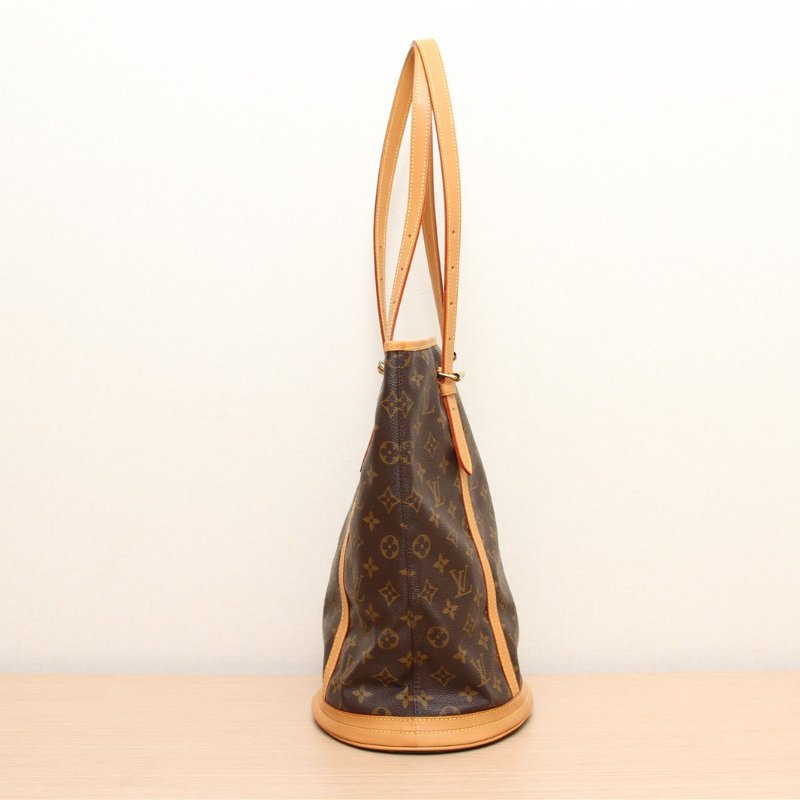 LOUIS VUITTON 中古大水桶老花內裏和整包配皮後換肩背包-4