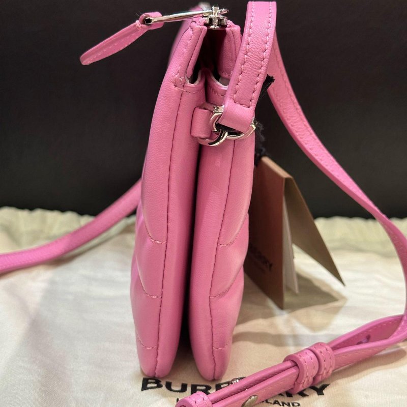 💎Han's house精品服飾💎 Burberry Lola TB 小羊皮 荔枝 小牛皮 肩背包 20x14x3cm-8