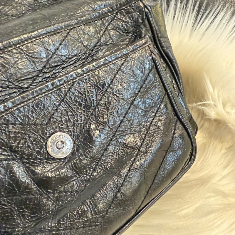 YSL niki 中號 黑銀 肩背包 斜背包-9