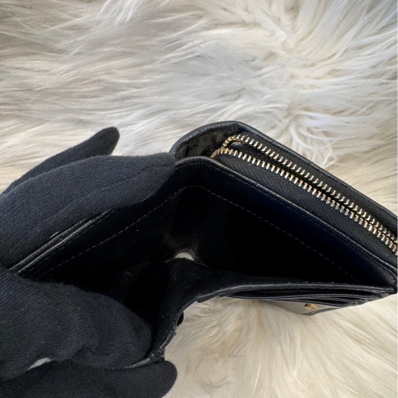 YSL 拉鍊對折短夾-3