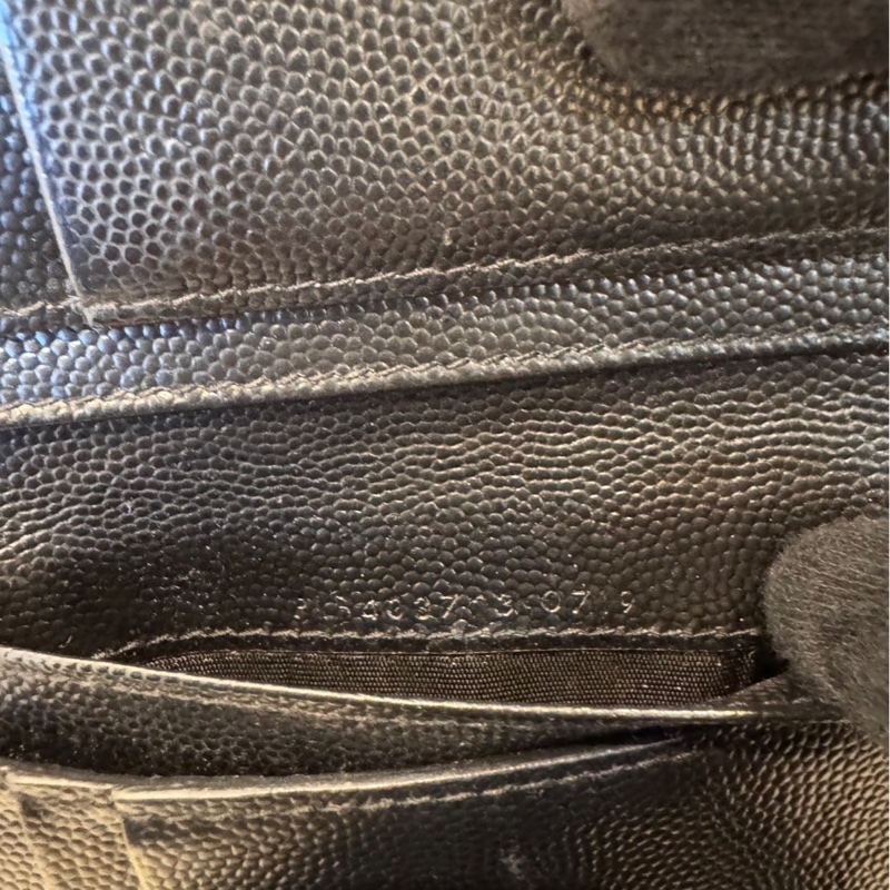 YSL 拉鍊對折短夾-8