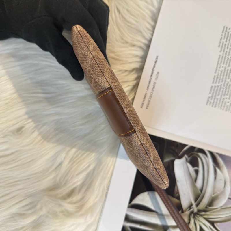 全新 Coach 咖啡零錢手拿包-4