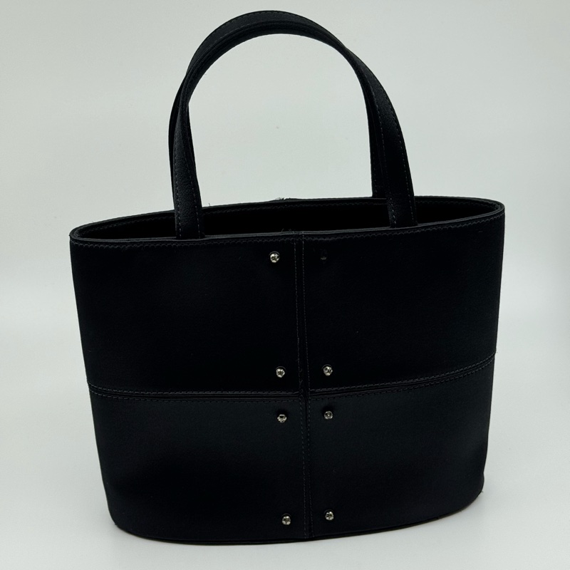 Tod’s 黑色 絹布料 手抽袋-7