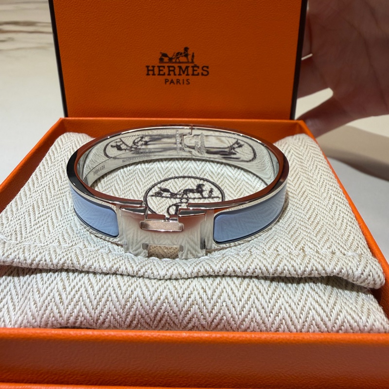 超便宜全新 Hermes Clic H珐瑯手環-1