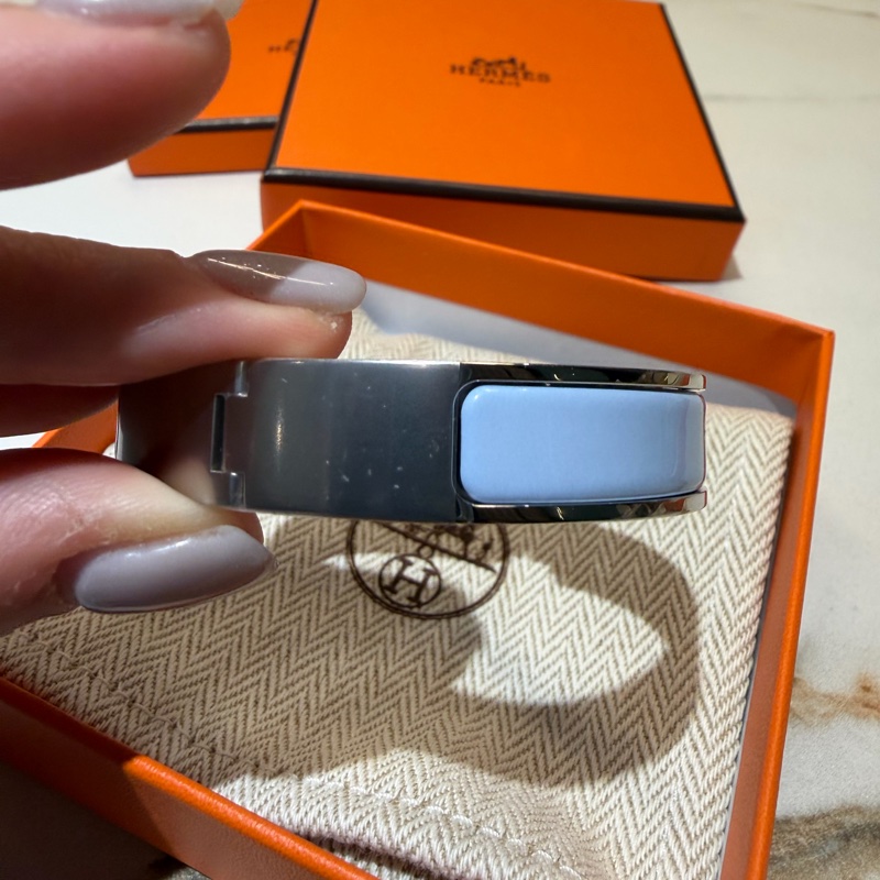 超便宜全新 Hermes Clic H珐瑯手環-4