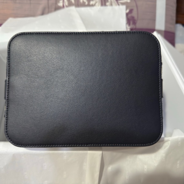 Dior最新款 Diorstar 小型水桶包 藍色緹花-12