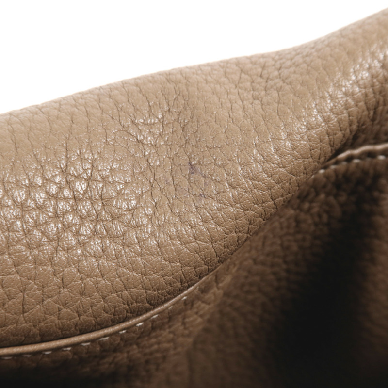 HERMES Togo皮革Lindy 30銀扣手挽肩背兩用袋Etoupe-13