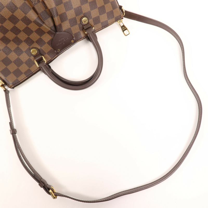 LOUIS VUITTON Damier Siena PM金扣手挽肩背兩用袋-7