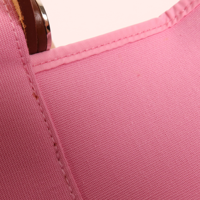 HERMES 帆布Cabag銀扣手挽肩背兩用袋-14