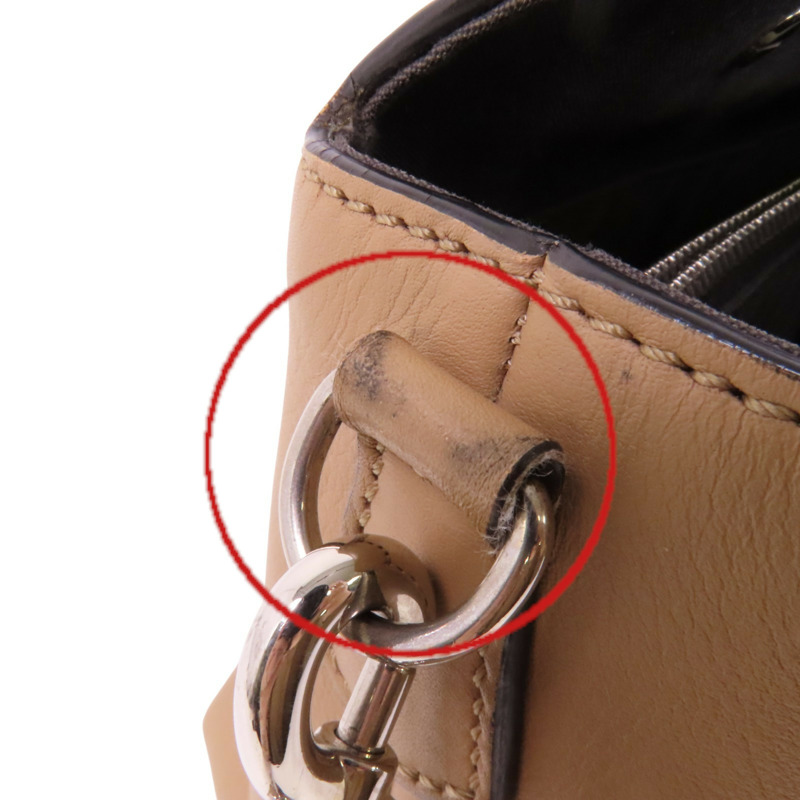 FENDI 牛皮皮革By The Way銀扣手挽肩背兩用袋-19