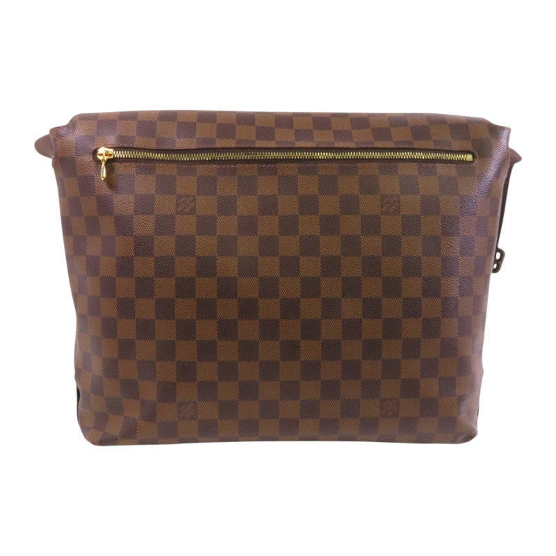 LOUIS VUITTON Damier Ebene Brooklyn GM金扣肩背袋-1