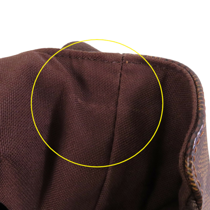 LOUIS VUITTON Damier Ebene Brooklyn GM金扣肩背袋-17