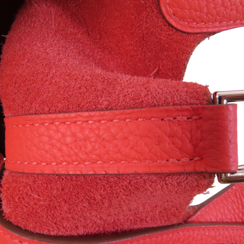 HERMES Clemence皮革Picotin PM銀扣手挽袋-6