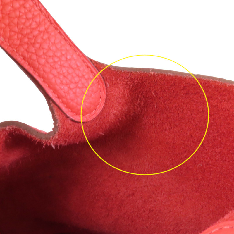 HERMES Clemence皮革Picotin PM銀扣手挽袋-16