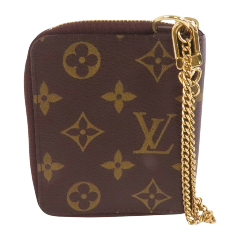 LOUIS VUITTON Monogram Zipper Card Case金扣卡套-1