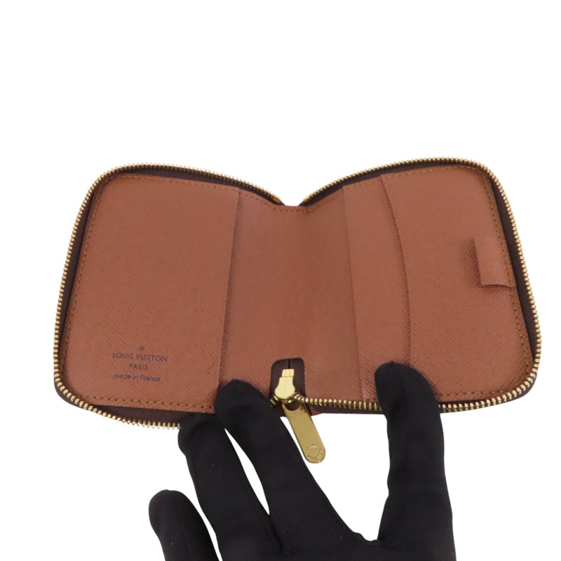 LOUIS VUITTON Monogram Zipper Card Case金扣卡套-5