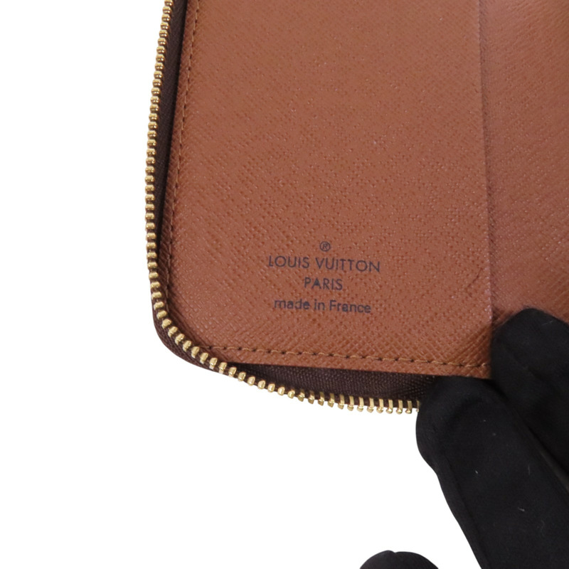LOUIS VUITTON Monogram Zipper Card Case金扣卡套-6