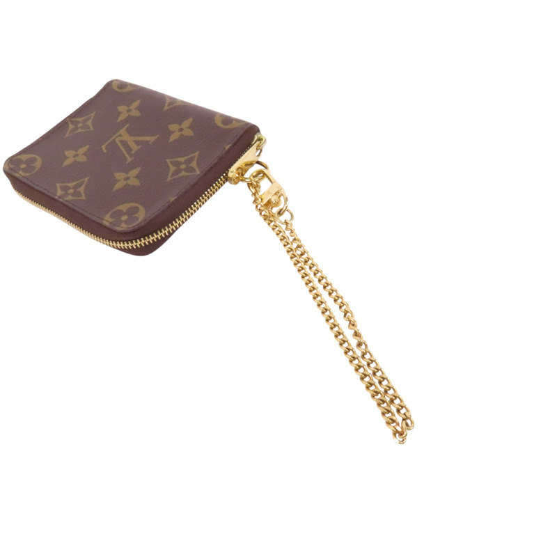 LOUIS VUITTON Monogram Zipper Card Case金扣卡套-8