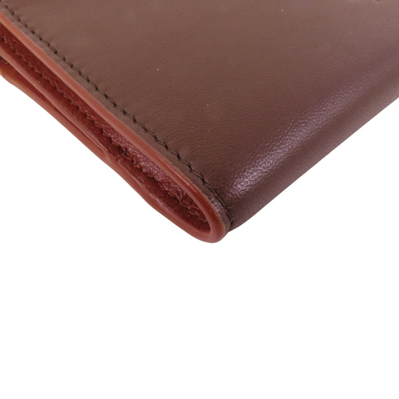 BOTTEGA VENETA 牛皮皮革Pocket Book Wallet金扣短錢包-10