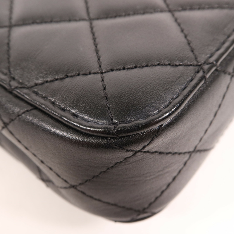 CHANEL 牛皮皮革Chain Shoulder金扣手挽肩背兩用袋-13