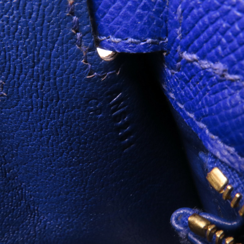 HERMES Epsom皮革Kelly 25金扣手挽肩背兩用袋-6