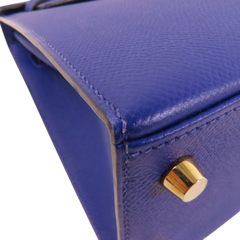 HERMES Epsom皮革Kelly 25金扣手挽肩背兩用袋-10