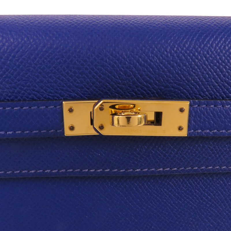 HERMES Epsom皮革Kelly 25金扣手挽肩背兩用袋-14
