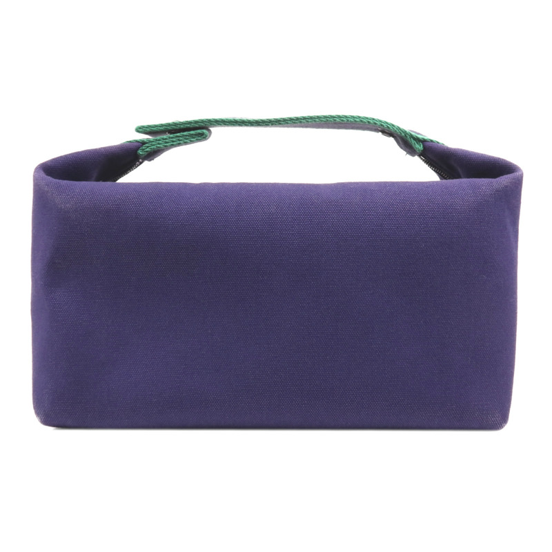 HERMES 帆布Bride-A-Brac GM銀扣手挽袋-1