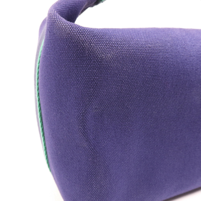 HERMES 帆布Bride-A-Brac GM銀扣手挽袋-14