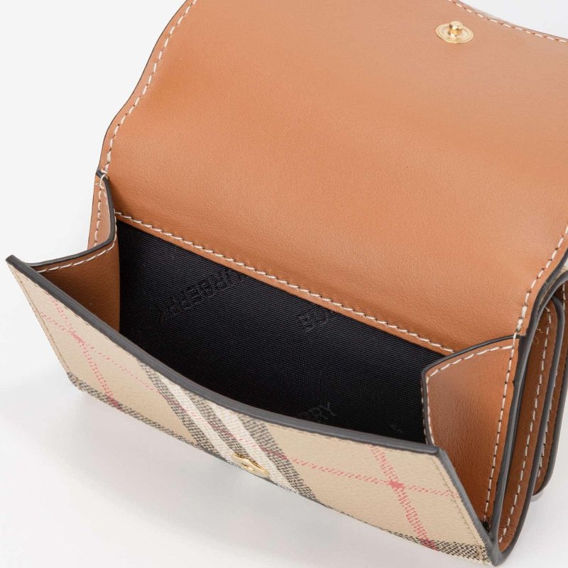 💎Han's house精品服飾💎 BURBERRY 格紋 LOGO 格紋 三折 中短夾 卡包 原價19500-3