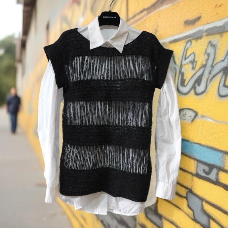 Marc by Marc job黑色針織上衣-1