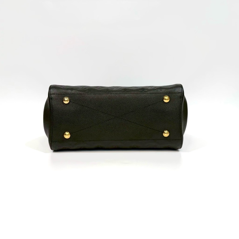 LV黑壓紋牛皮蒙田MM手提肩背包M41048-5