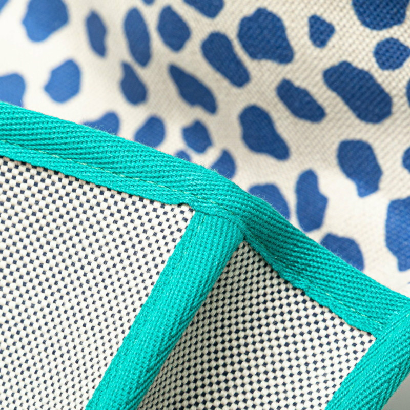 Hermes Hermès Cartable Jungle 女士藍色、棕色和綠色 Toile H 皮背包-3