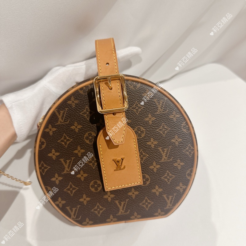 莉亞精品♡ LV 老花圓餅包 二手美包-2