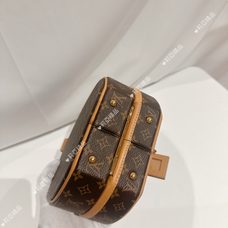 莉亞精品♡ LV 老花圓餅包 二手美包-5