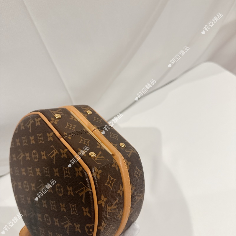 莉亞精品♡ LV 老花圓餅包 二手美包-7