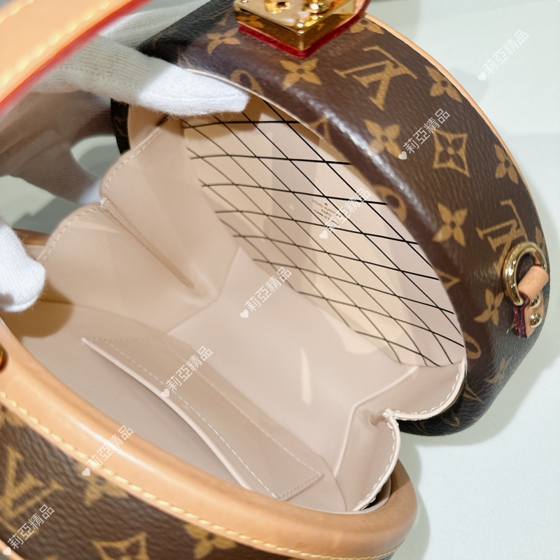莉亞精品♡ LV 老花圓餅包 二手美包-11