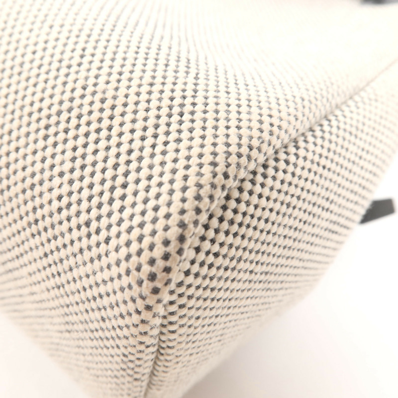 HERMES Toile H帆布Mini Herbag銀扣肩背袋Ardoise-9