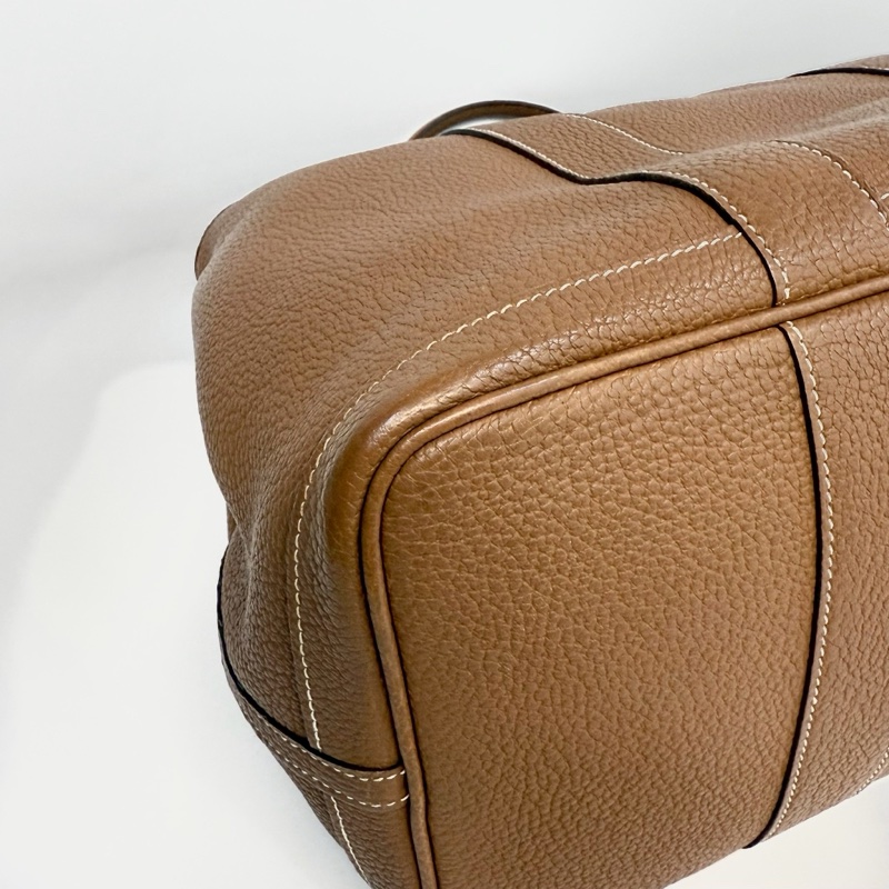 HERMES 37Gold焦糖色Negonda Garden Party36cm-9