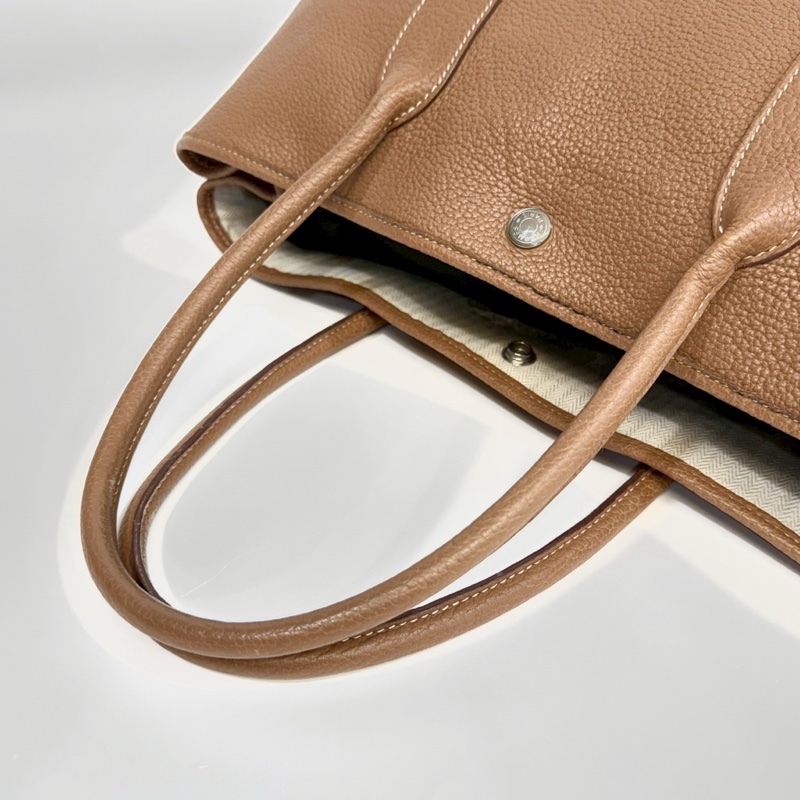 HERMES 37Gold焦糖色Negonda Garden Party36cm-10
