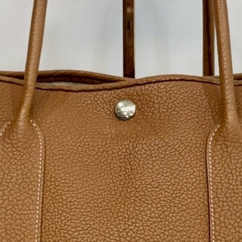 HERMES 37Gold焦糖色Negonda Garden Party36cm-11