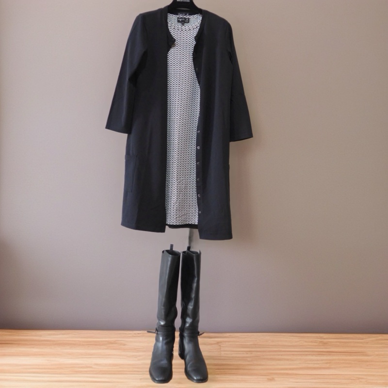 agnes b蜂巢格連身洋裝-2