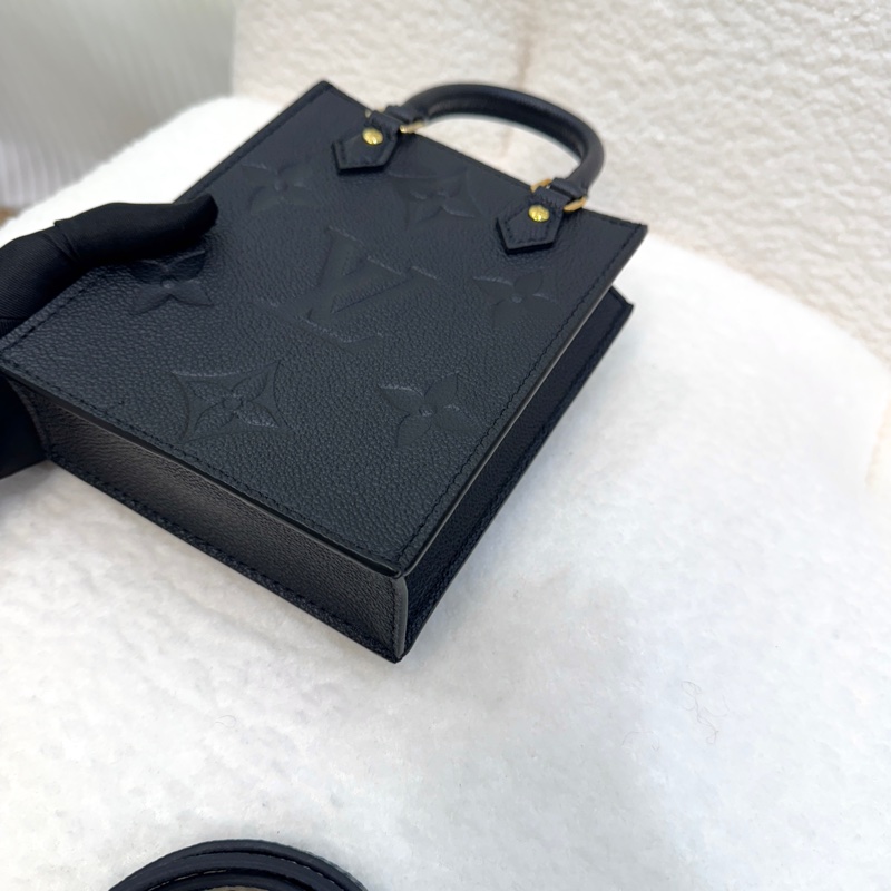 LV黑色牛皮壓紋MINI琴譜包M81417-9