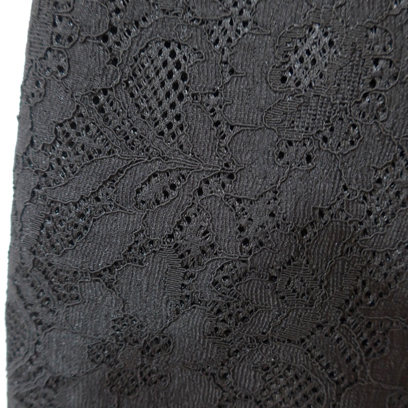 MOSCHINO黑色立體蕾絲窄裙-3