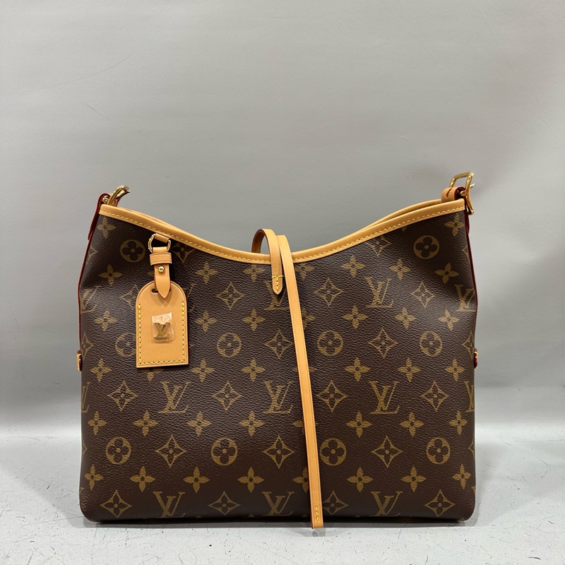 LV m46203 原花金釦carryall pm 肩背包-1
