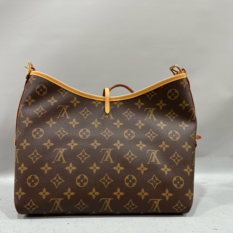 LV m46203 原花金釦carryall pm 肩背包-5
