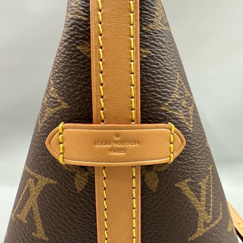 LV m46203 原花金釦carryall pm 肩背包-8