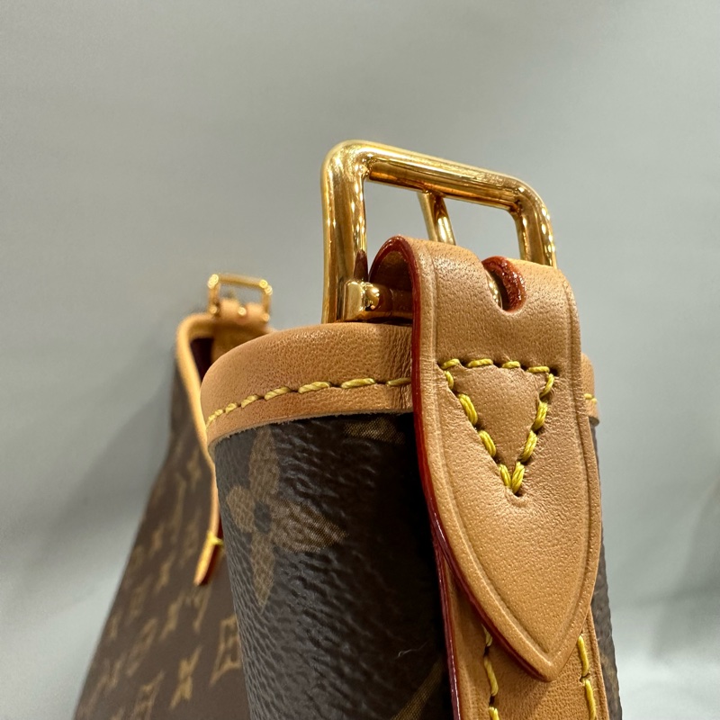 LV m46203 原花金釦carryall pm 肩背包-10